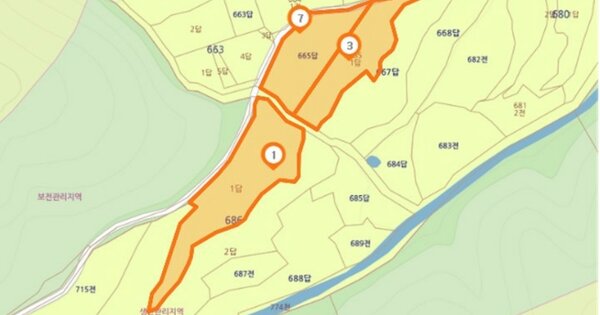 충청북도 충주시 앙성면 중전리 OOO O OOO 답 경매 물건 이미지