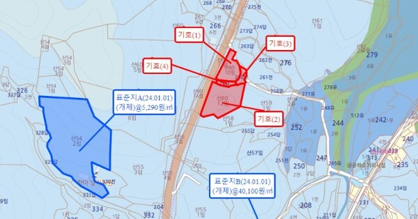 경기도 광주시 남종면 삼성리 OOO 답 경매 물건 이미지