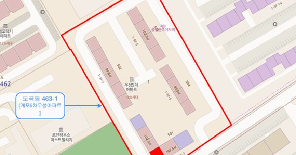서울특별시 강남구 도곡동 463-1 개포5차우성아파트 501동 5층505호 미지정 경매 물건 이미지