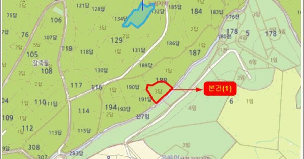 전라남도 광양시 옥룡면 운곡리 188-3  미지정 경매 물건 이미지