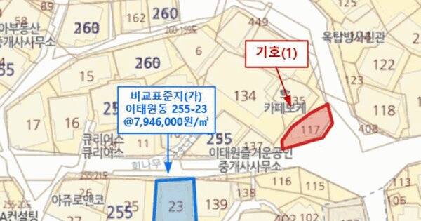 서울특별시 용산구 이태원동 260-117  미지정 경매 물건 이미지
