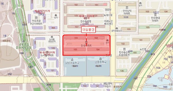 인천광역시 남동구 만수동 1045 한국아파트 102동 13층1305호 미지정 경매 물건 이미지