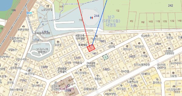 대구광역시 남구 대명동 1601-6  미지정 경매 물건 이미지