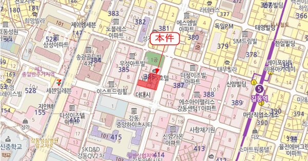 서울특별시 강동구 길동 386-4 에스아이팰리스강동센텀2  9층901호 미지정 경매 물건 이미지