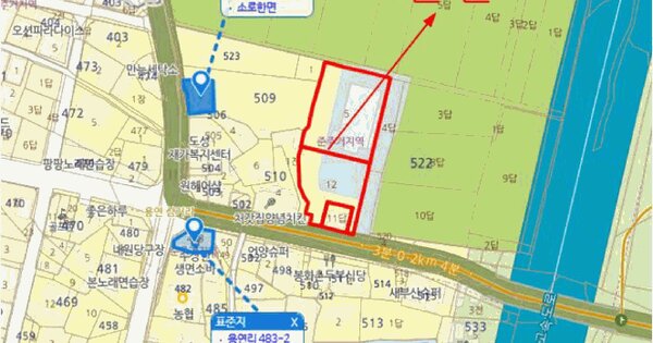 경상남도 양산시 하북면 용연리 522-5  미지정 경매 물건 이미지