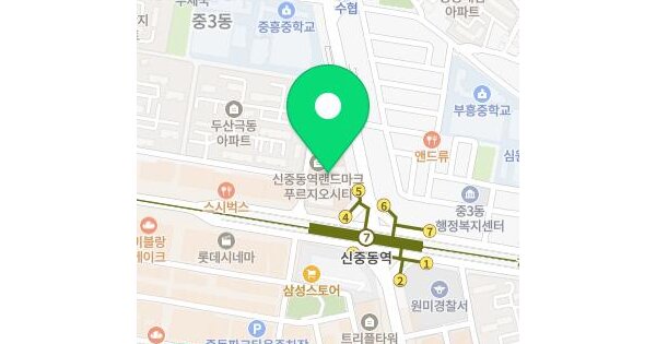 경기도 부천시 원미구 중동 1059 신중동역 랜드마크 푸르지오시티  1층117호 미지정 경매 물건 이미지