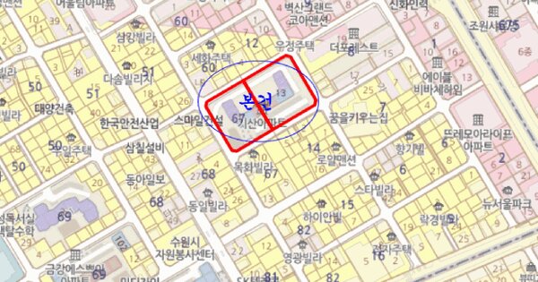 경기도 수원시 장안구 정자동 67-1 기산아파트  6층607호 미지정 경매 물건 이미지