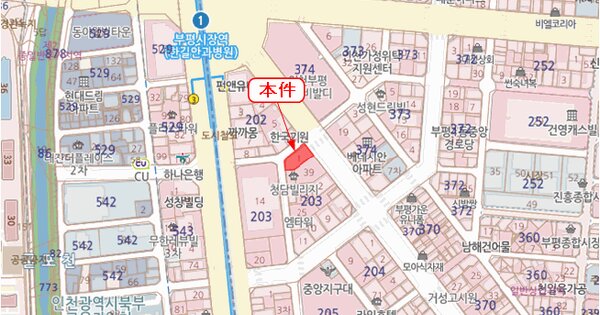 인천광역시 부평구 부평동 203-1 마루  9층904호 미지정 경매 물건 이미지
