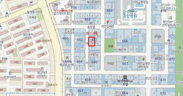 광주광역시 광산구 쌍암동 661-8 첨단에이엠씨티3차  9층907호 미지정 경매 물건 이미지