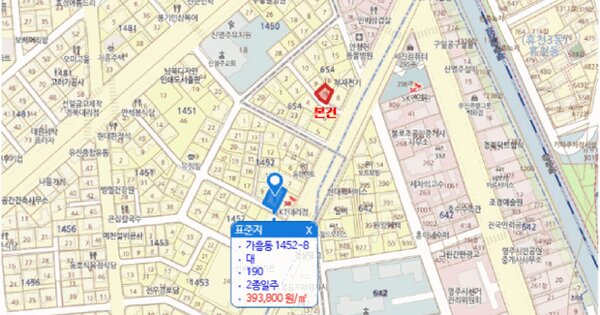 경상북도 영주시 휴천동 654-19  미지정 경매 물건 이미지
