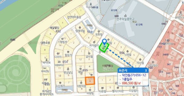 전북특별자치도 전주시 덕진구 덕진동2가 655-6  미지정 경매 물건 이미지