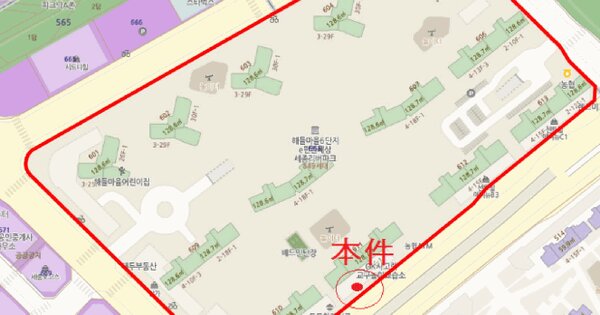 세종특별자치시  대평동 668 해들마을6단지 제판매시설-2동 1층비113호 미지정 경매 물건 이미지