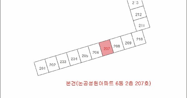 대구광역시 달성군 논공읍 북리 803-4 논공성원아파트 6동 2층207호 미지정 경매 물건 이미지