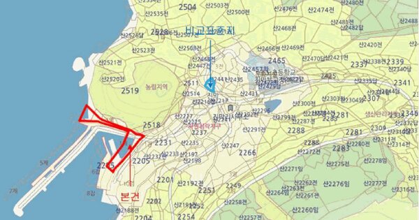 전라남도 여수시 삼산면 초도리 산2205-2  미지정 경매 물건 이미지