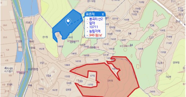 경상북도 김천시 농소면 봉곡리 산6  미지정 경매 물건 이미지