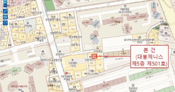대구광역시 중구 대봉동 44-53 대봉제니스  5층501호 미지정 경매 물건 이미지