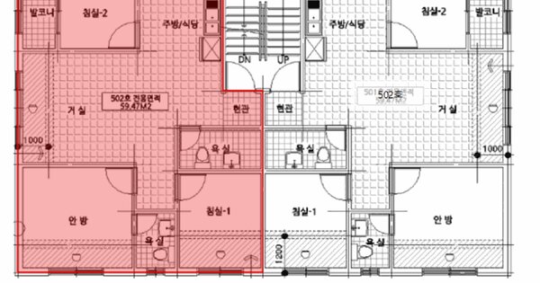 경기도 부천시 원미구 도당동 49-3 드림로즈빌 비동 5층502호 미지정 경매 물건 이미지