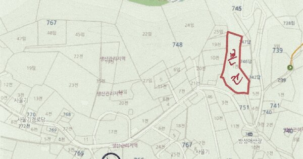 강원특별자치도 정선군 임계면 낙천리 748-1  미지정 경매 물건 이미지