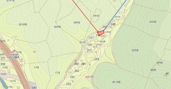 경상북도 칠곡군 동명면 학명리 246-2  미지정 경매 물건 이미지