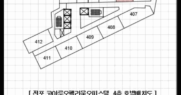 부산광역시 부산진구 전포동 890-32 전포 코아루 오펠리움오피스텔  4층405호 미지정 경매 물건 이미지