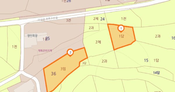 충청남도 아산시 영인면 아산리 36-1  미지정 경매 물건 이미지