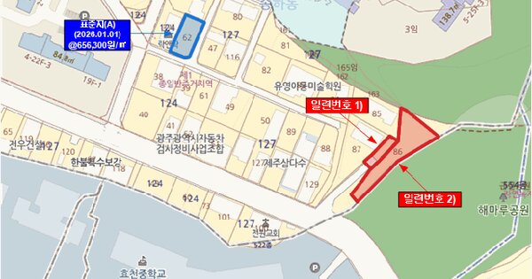 광주광역시 남구 송하동 124-72  미지정 경매 물건 이미지