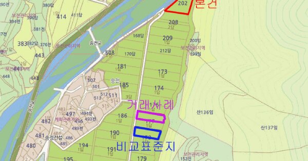 경상북도 울진군 매화면 갈면리 202  미지정 경매 물건 이미지
