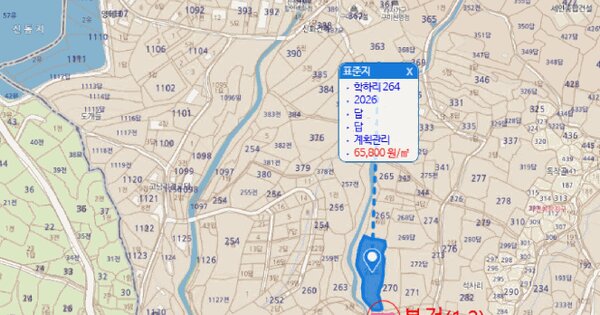 경상북도 칠곡군 가산면 학하리 270-2  미지정 경매 물건 이미지