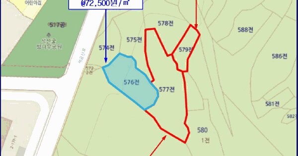 경상남도 양산시 동면 석산리 577  미지정 경매 물건 이미지