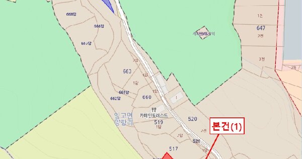 경상북도 영천시 임고면 양항리 515  미지정 경매 물건 이미지