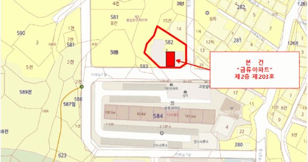 경상북도 김천시 부곡동 582-2 금류아파트 2층 203호 미지정 경매 물건 이미지
