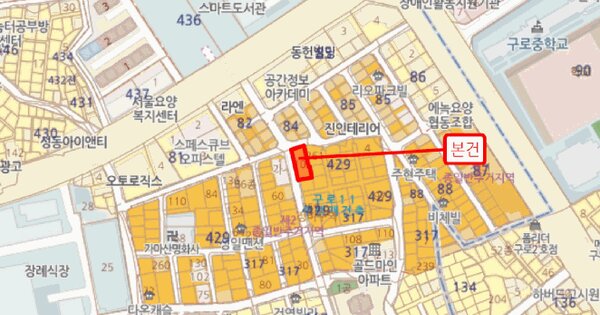 서울특별시 구로구 구로동 429-101 하우스디1차  제2층 제203호 미지정 경매 물건 이미지