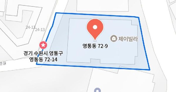 경기도 수원시 영통구 영통동 72-9  미지정 경매 물건 이미지