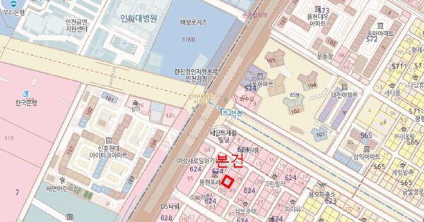 인천광역시 미추홀구 용현동 624-43 메르빌  6층601호 미지정 경매 물건 이미지
