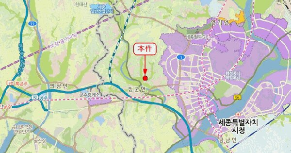 세종특별자치시  장군면 대교리 515  미지정 경매 물건 이미지