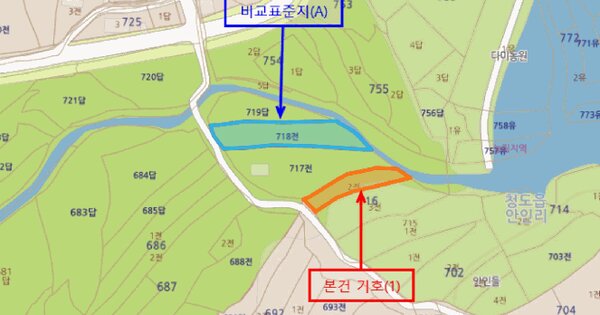 경상북도 청도군 청도읍 안인리 716-2  미지정 경매 물건 이미지