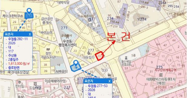 울산광역시 중구 우정동 277-46  미지정 경매 물건 이미지