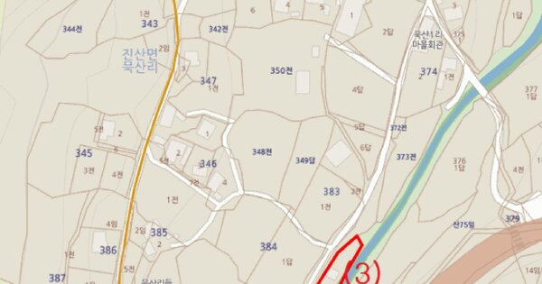 충청남도 금산군 진산면 묵산리 382-1  미지정 경매 물건 이미지