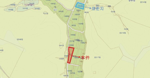 경상북도 영천시 화남면 죽곡리 1063  미지정 경매 물건 이미지