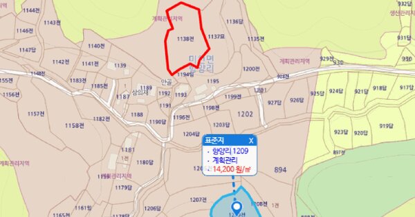 경상남도 진주시 미천면 향양리 1138  미지정 경매 물건 이미지