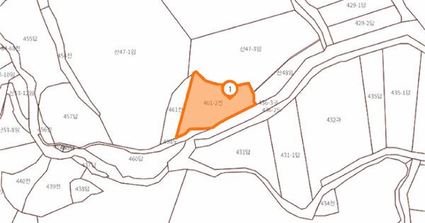 충청북도 보은군 보은읍 산성리 461-2  미지정 경매 물건 이미지