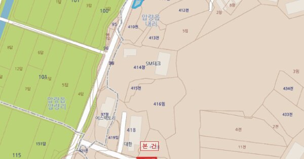 경상북도 경산시 압량읍 내리 420-3  미지정 경매 물건 이미지