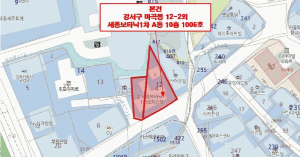 서울특별시 강서구 마곡동 12-2 세종보타닉1차 제에이동 제10층 제1005호 미지정 경매 물건 이미지