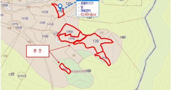 경기도 용인시 처인구 이동읍 묘봉리 128  미지정 경매 물건 이미지