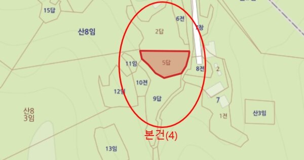경상북도 포항시 남구 동해면 약전리 OOO 답 경매 물건 이미지