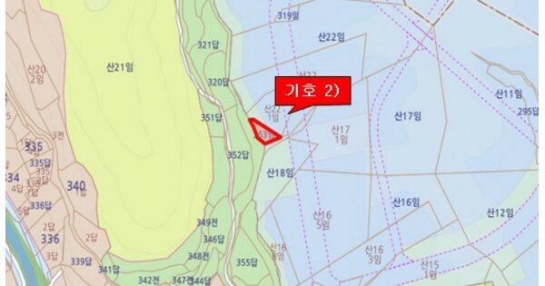 경상북도 경주시 양남면 상계리 OOO 임야 경매 물건 이미지