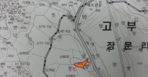 전라북도 정읍시 고부면 장문리 OOO 답 경매 물건 이미지