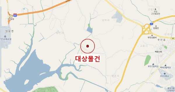 전라남도 무안군 무안읍 신학리 OO 잡종지 경매 물건 이미지