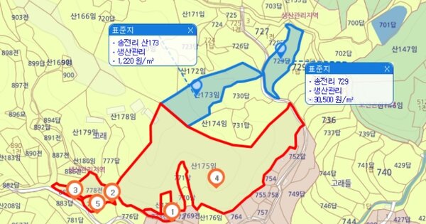 경상북도 경주시 문무대왕면 송전리 OOO 대지 경매 물건 이미지