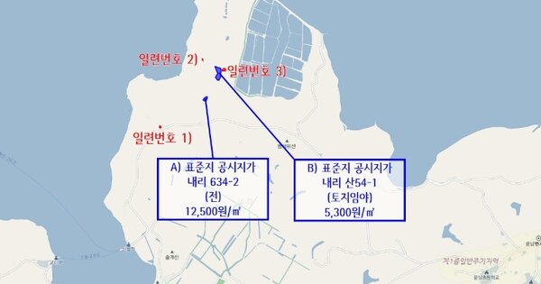 전라남도 무안군 운남면 내리 OOO 답 경매 물건 이미지